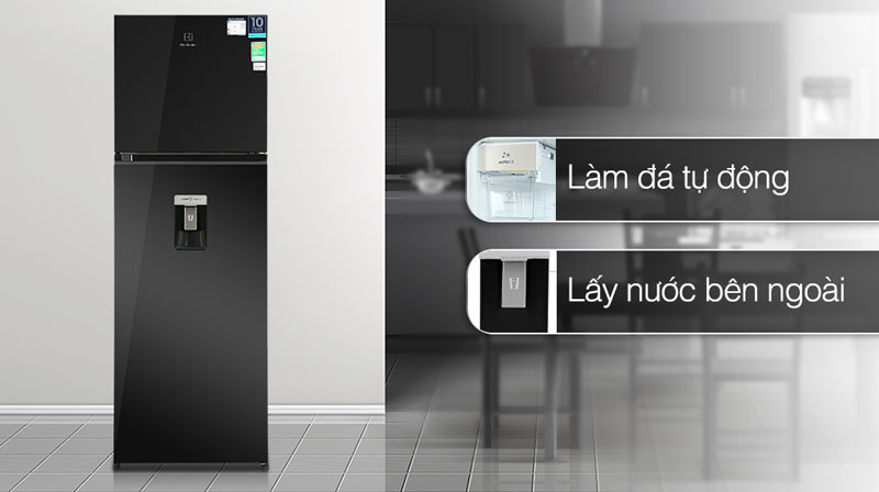 Tủ lạnh Electrolux Inverter 341 lít ETB3760M-H - Hàng chính hãng