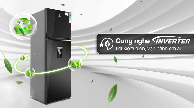 Tủ lạnh Electrolux Inverter 341 lít ETB3760M-H - Hàng chính hãng