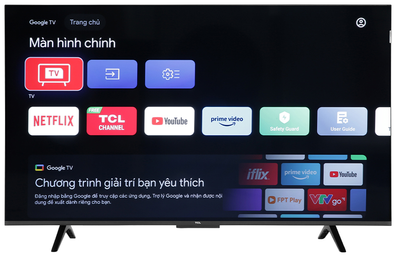 Google Tivi QLED TCL 4K 43 inch 43C69B - Hàng chính hãng