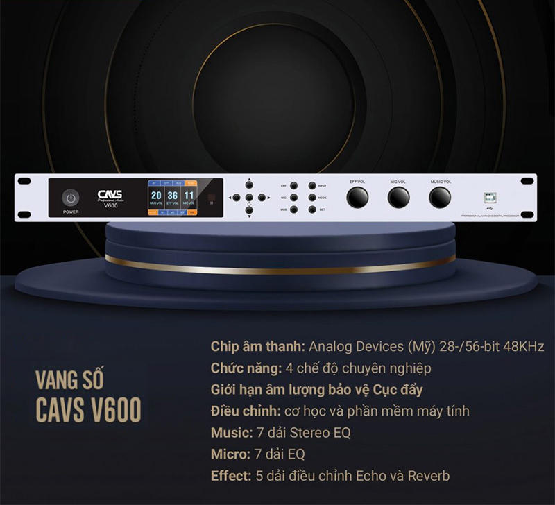 Vang số Cavs V600 - Hàng chính hãng