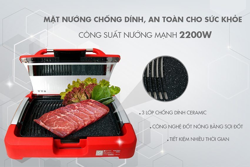 Vỉ nướng điện Elmich EGE-0704 - Hàng chính hãng
