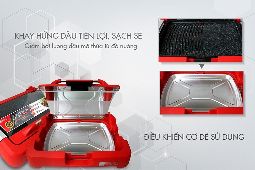 Vỉ nướng điện Elmich EGE-0704 - Hàng chính hãng