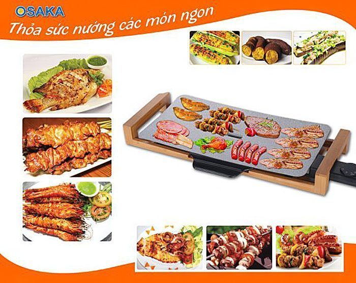 Vỉ nướng điện chống dính Osaka EG-06 - Hàng chính hãng