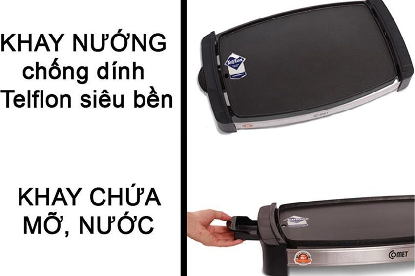Vỉ nướng điện Comet CM5656T - Hàng chính hãng