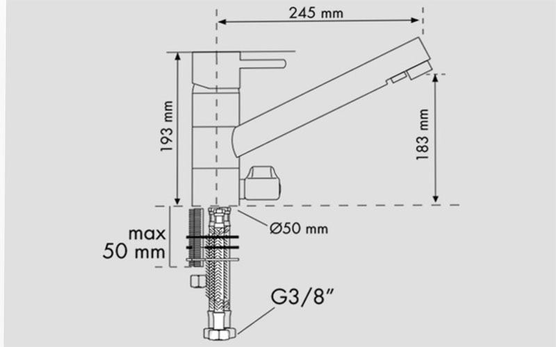 Vòi nóng lạnh Mergo FLO30 - Hàng chính hãng