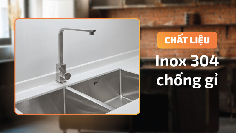 Vòi rửa chén nóng lạnh Malloca K118-S - Hàng chính hãng