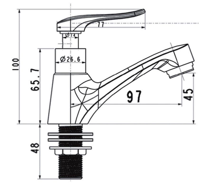 Vòi rửa nước lạnh American Standard A-7009C - Hàng chính hãng