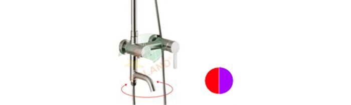 Vòi sen cây nóng lạnh inox Roland RL18 - Hàng chính hãng