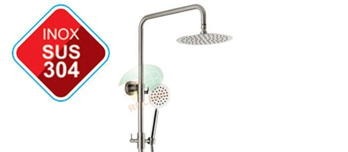 Vòi sen cây nóng lạnh inox Roland RL18 - Hàng chính hãng