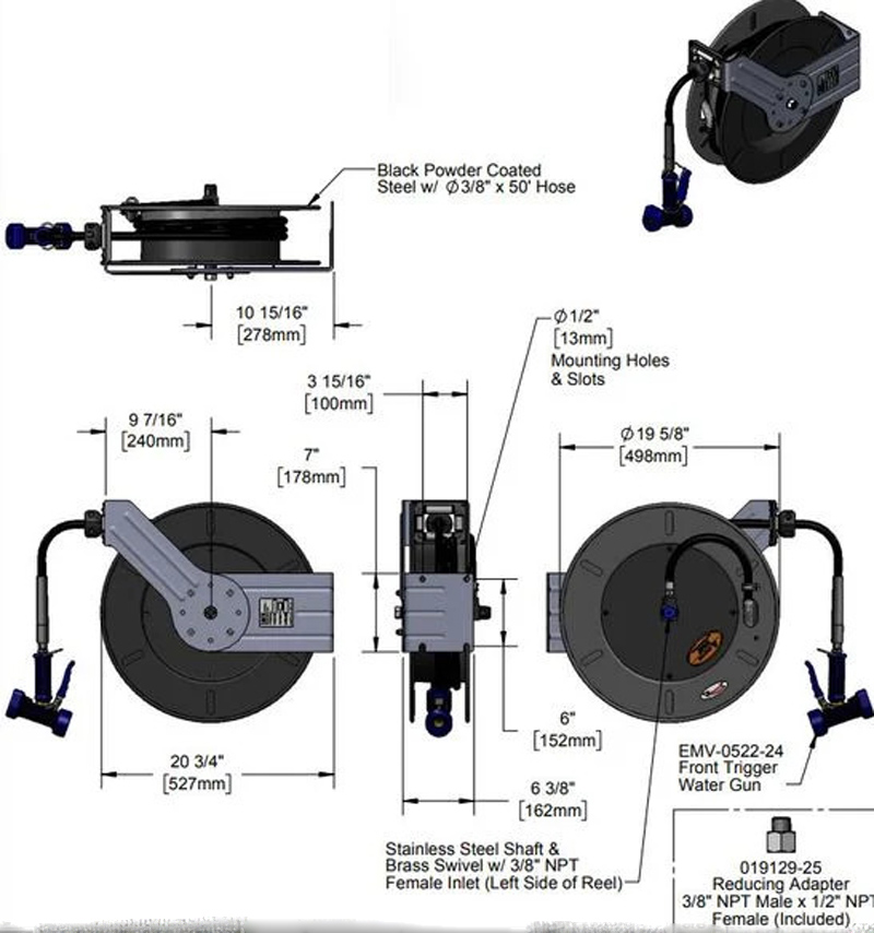 Vòi xịt sàn T&S 5HR-242-01-A - Hàng chính hãng