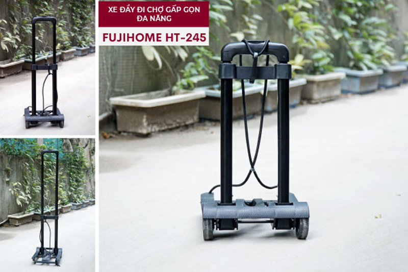 Xe đẩy đi chợ gấp gọn đa năng Fujihome HT-245 - Hàng chính hãng