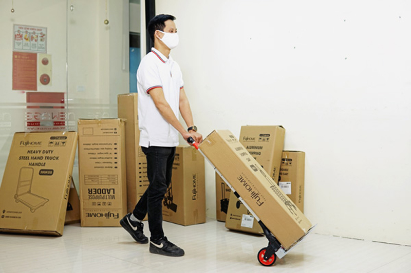 Xe đẩy hàng 2 bánh rút gọn Fujihome HT-280 - Hàng chính hãng