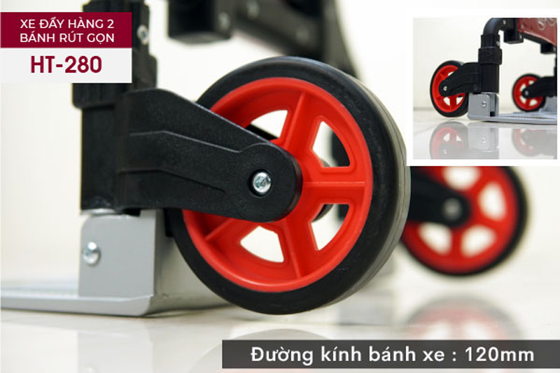 Xe đẩy hàng 2 bánh rút gọn Fujihome HT-280 - Hàng chính hãng