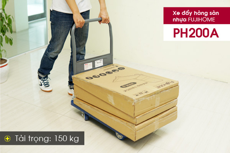 Xe đẩy hàng 4 bánh Fujihome PH200A - Hàng chính hãng