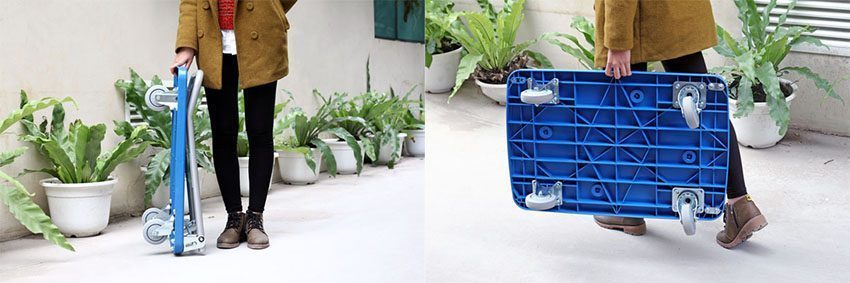 Xe đẩy hàng sàn nhựa Advindeq PT-150 - Hàng chính hãng