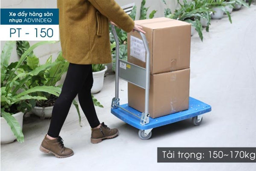 Xe đẩy hàng sàn nhựa Advindeq PT-150 - Hàng chính hãng