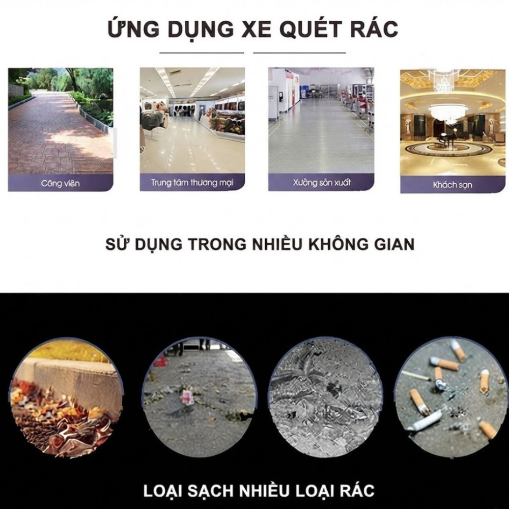 Xe quét rác đẩy tay Kumisai KMS S1 - Hàng chính hãng
