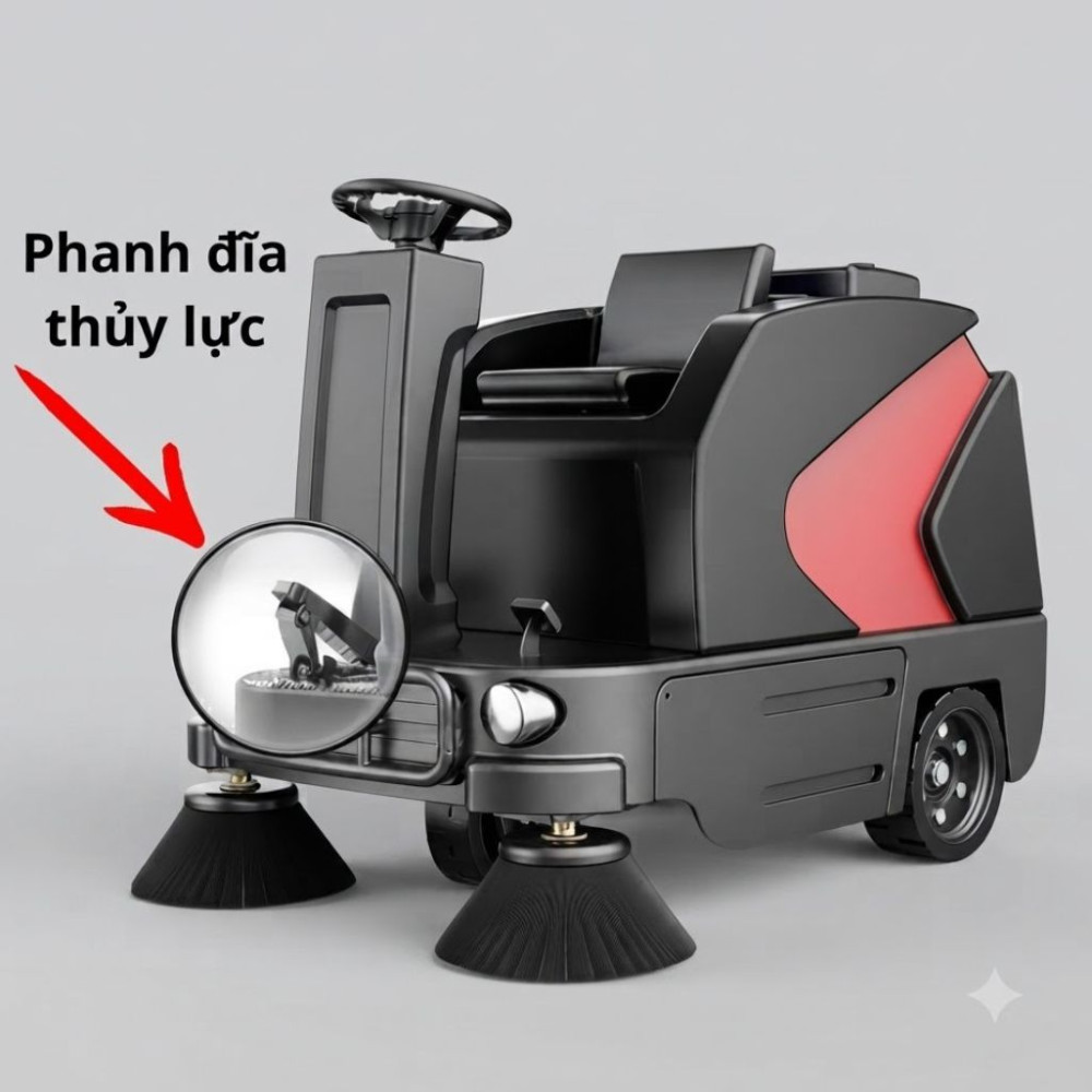 Xe quét rác ngồi lái Kumisai KMS S6 - Hàng chính hãng