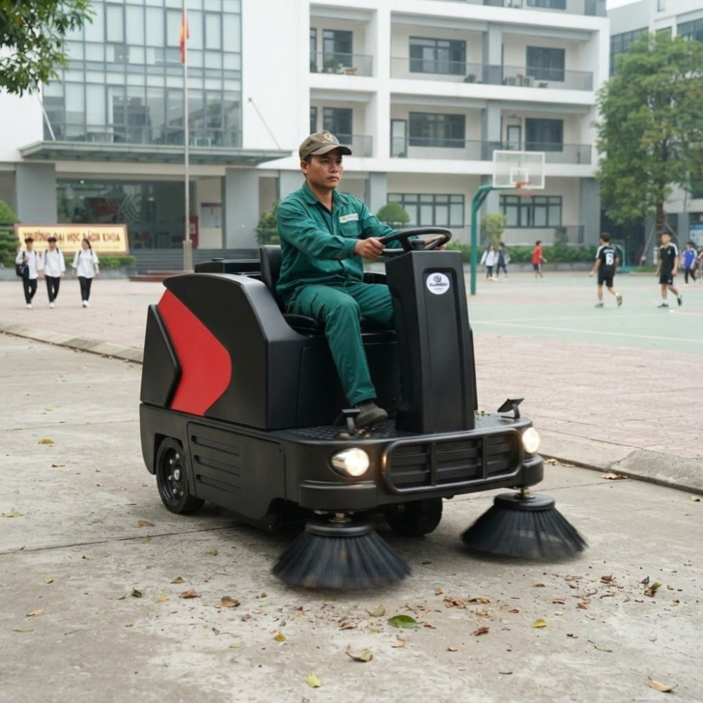 Xe quét rác ngồi lái Kumisai KMS S6 - Hàng chính hãng