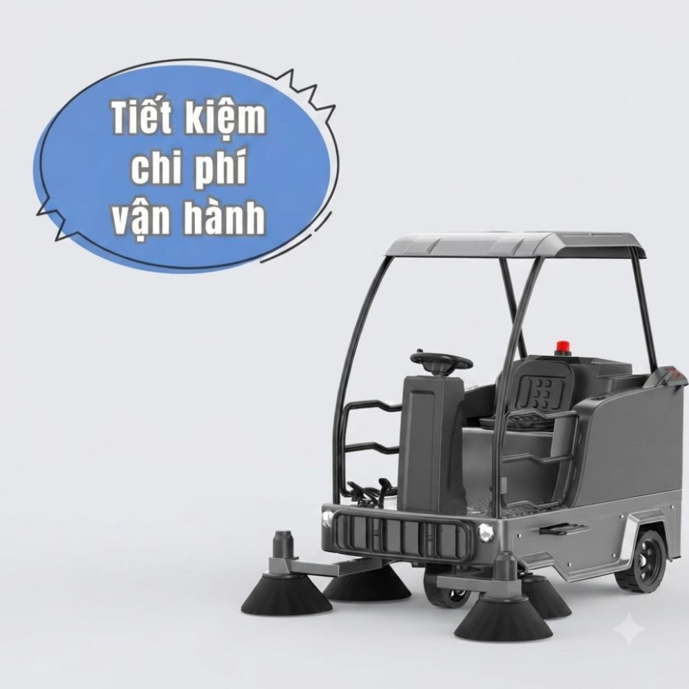 Xe quét rác ngồi lái Kumisai KMS S8 - Hàng chính hãng