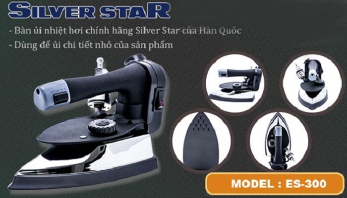 Bàn ủi hơi nước công nghiệp Silver Star ES-300 - Hàng chính hãng