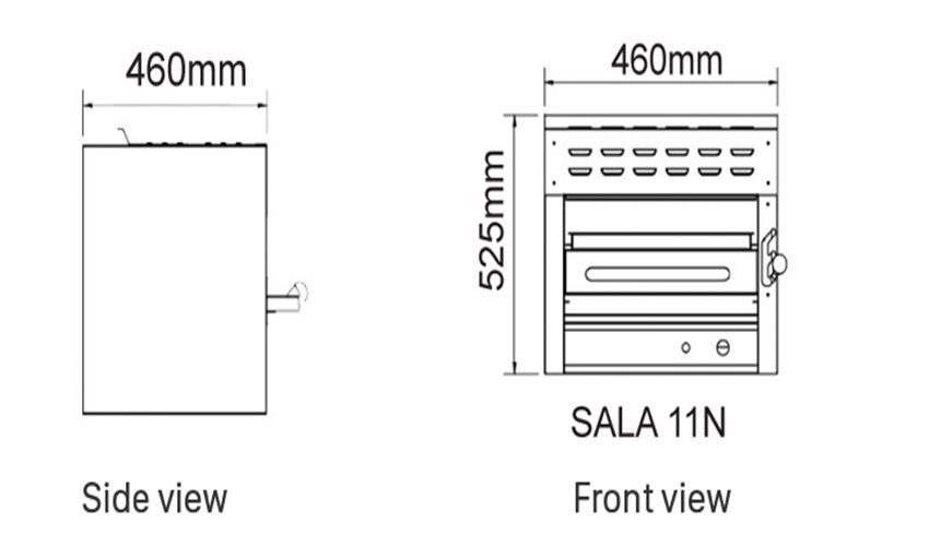 Lò nướng Salamader gas Berjaya SALA 11N - Hàng chính hãng