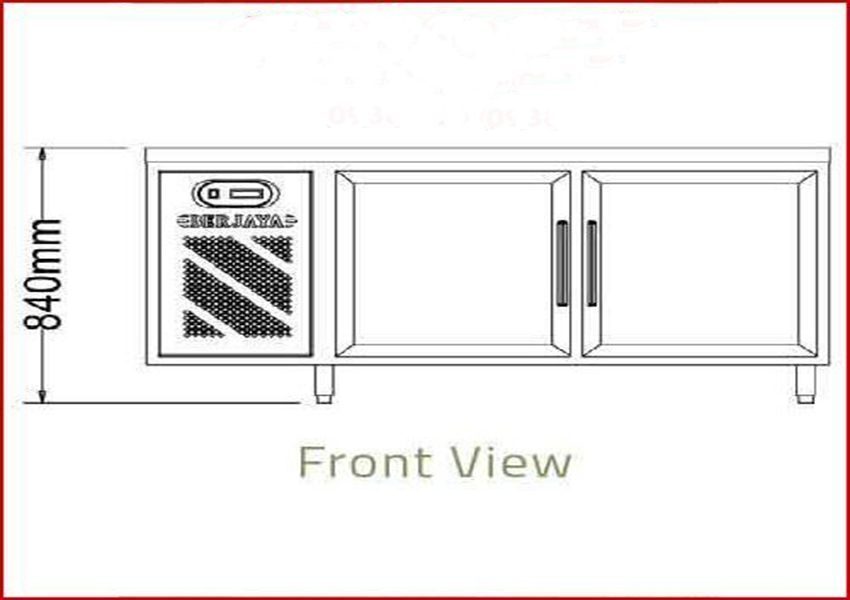 Bàn mát 2 cánh kiếng 1.5M Berjaya B2D/C5/7-S - Hàng chính hãng