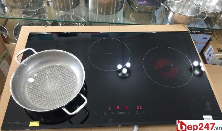 Bếp điện từ - hồng ngoại Eurosun EU-TE882G - Hàng chính hãng