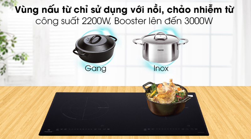 Bếp đôi hồng ngoại điện từ Pramie PRMY-2108 - Hàng chính hãng