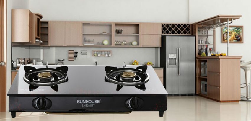 Bếp gas dương kính 2 lò Sunhouse SHB201MT - Hàng chính hãng