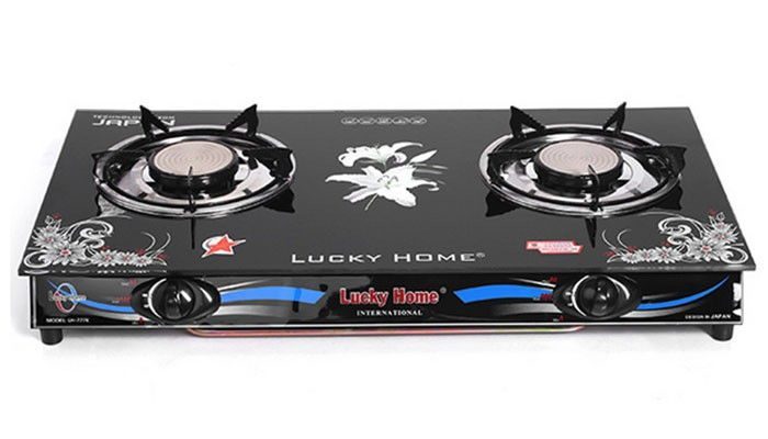 Bếp gas hồng ngoại Lucky Home LH-777K - Hàng chính hãng