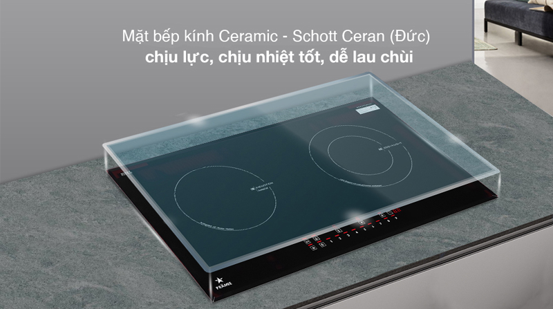 Bếp đôi hồng ngoại điện từ Pramie PRTH-2101 - Hàng chính hãng