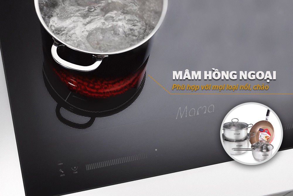 Bếp hồng ngoại điện từ Sunhouse MMB9200MIX - Hàng chính hãng
