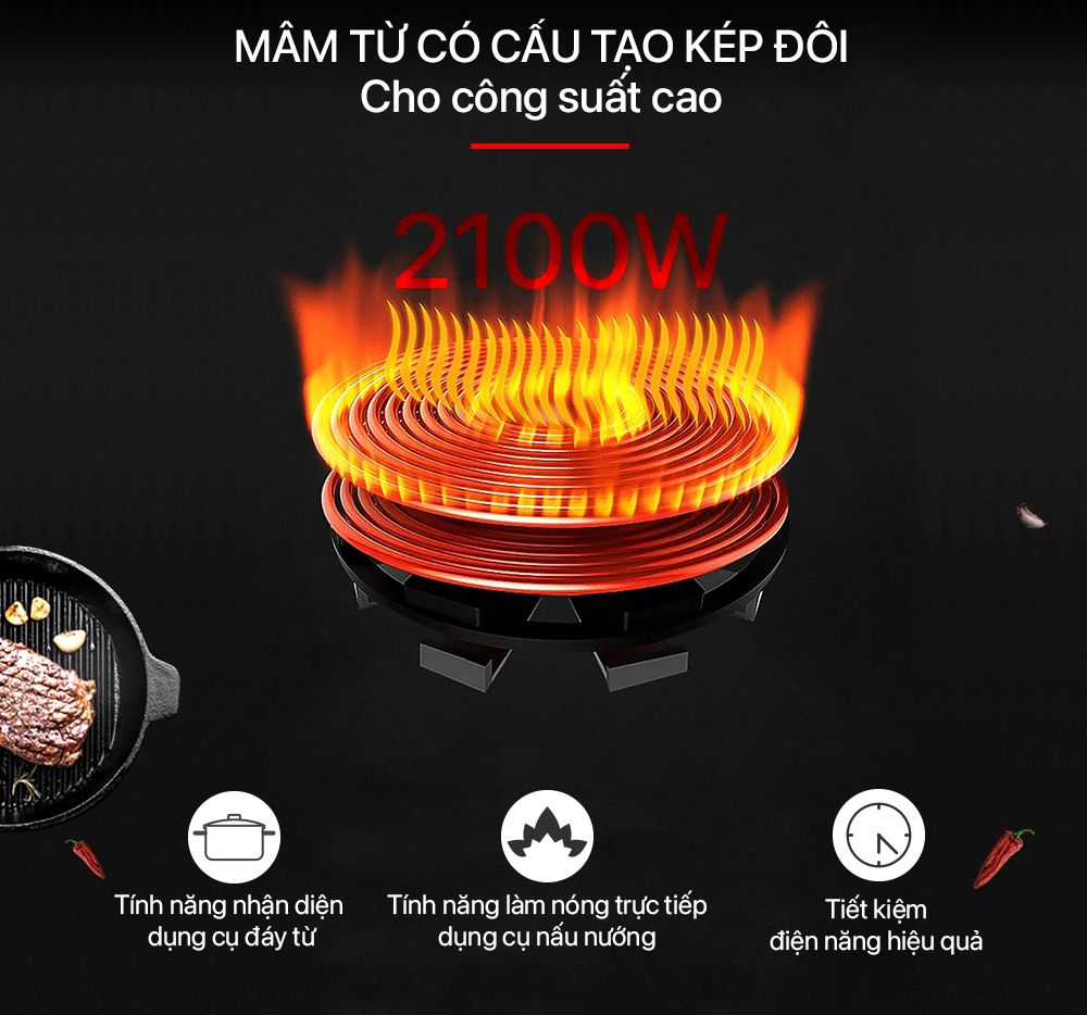 Bếp điện từ Elmich ICE-3874 - Hàng chính hãng