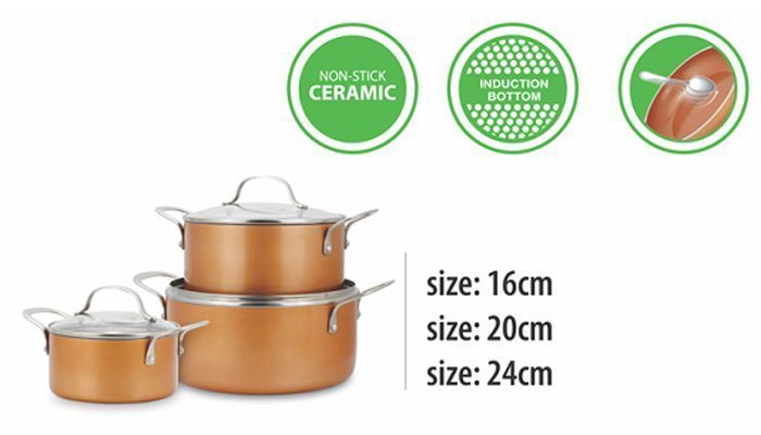 Bộ nồi chống dính Elmich Royal Classic EL-3700 - 2353700E - Hàng chính hãng