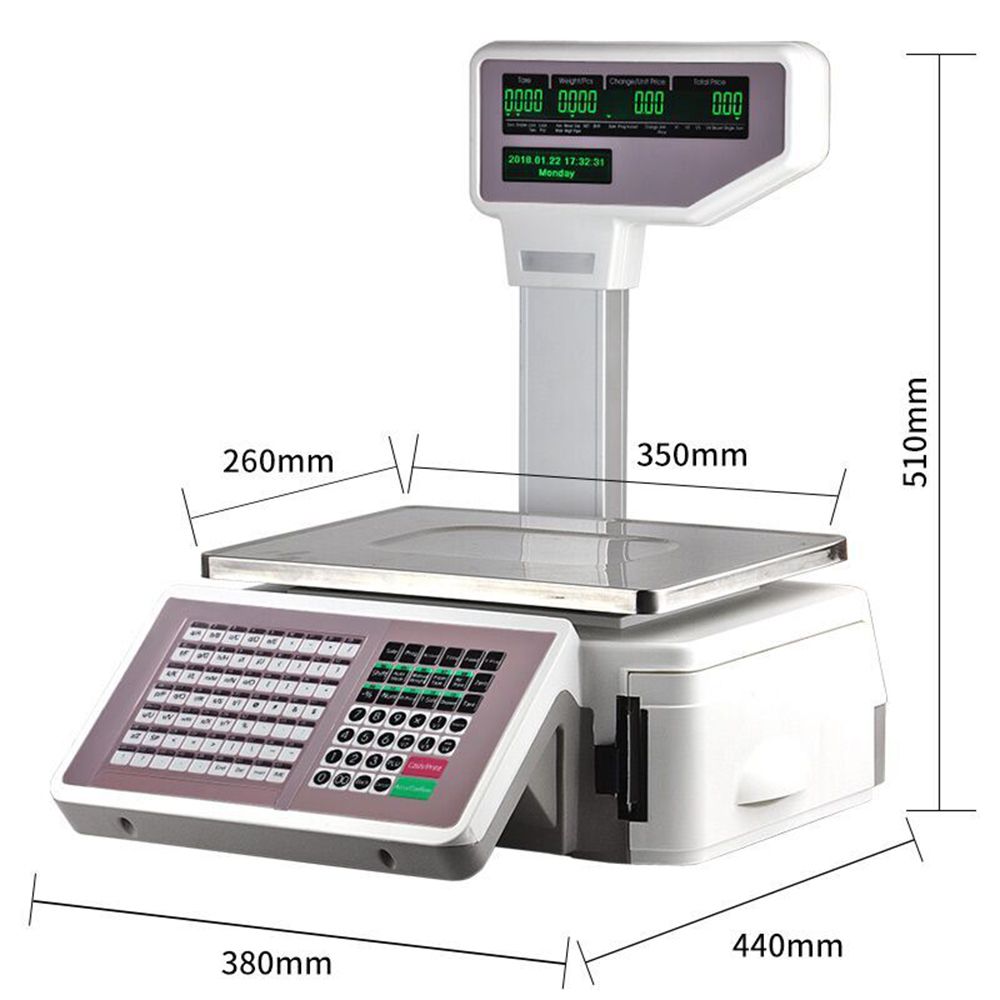 Cân điện tử tính tiền 30kg/5g TMA - Hàng chính hãng