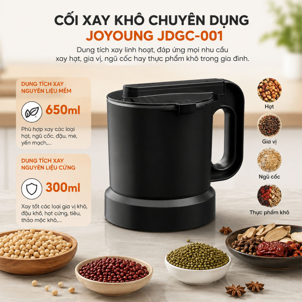 Cối xay khô chuyên dụng Joyoung JDGC-001 - Hàng chính hãng