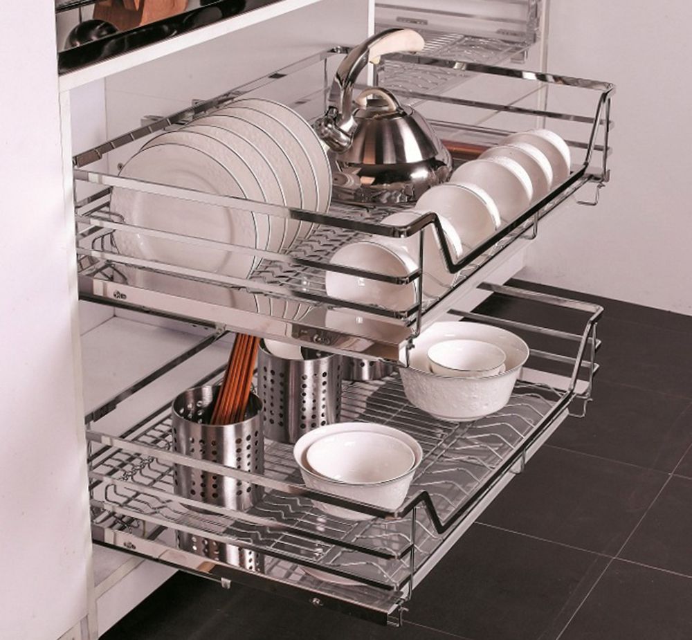 Kệ xoong nồi nan dẹt inox âm tủ Gerari DOS1.800B - Hàng chính hãng