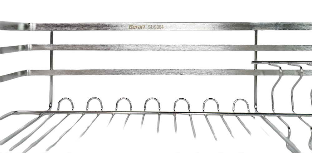 Kệ bát đĩa nan dẹt inox Gerari DOS2.600B - Hàng chính hãng
