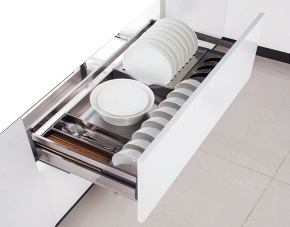 Kệ bát dĩa Inox lắp thùng/cánh Gerari GR9-A/B900 - Hàng chính hãng