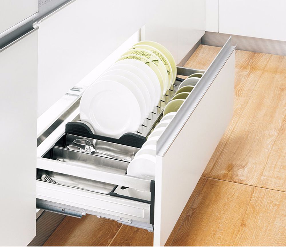 Kệ bát dĩa Inox lắp thùng/cánh Gerari GR9-A/B900 - Hàng chính hãng