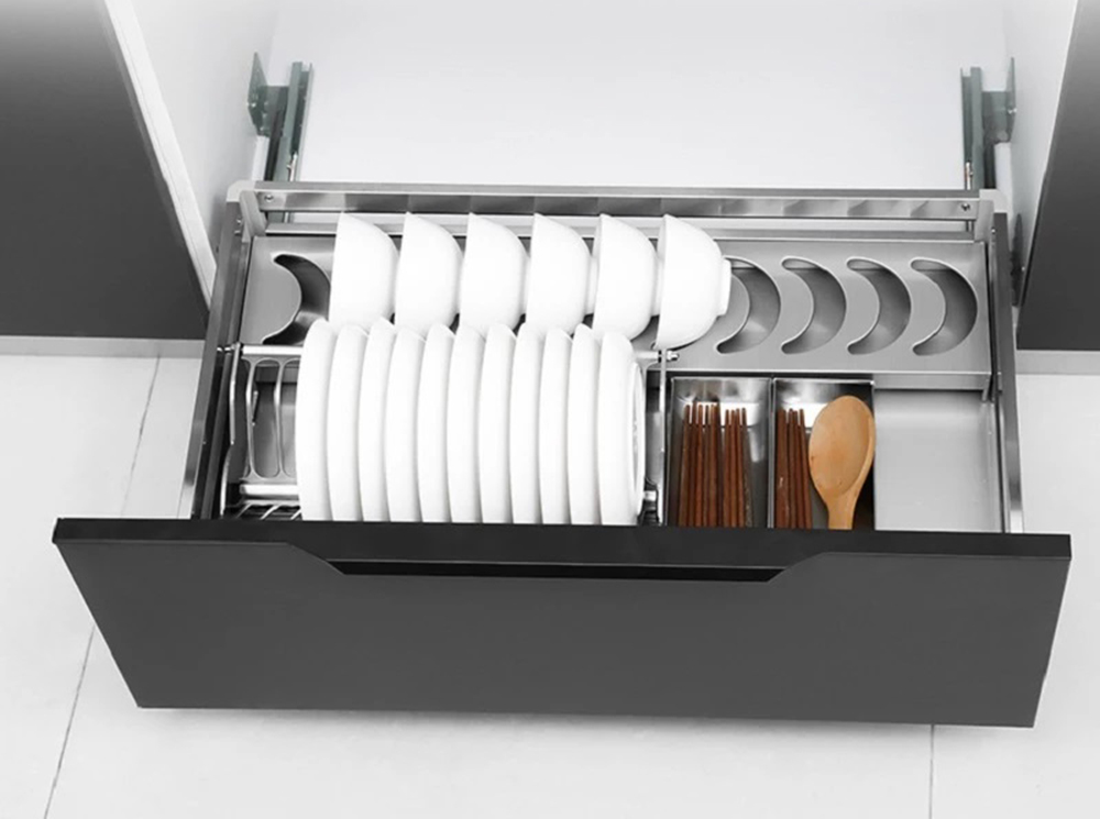 Kệ bát dĩa Inox lắp thùng/cánh Gerari GR9-A/B900 - Hàng chính hãng