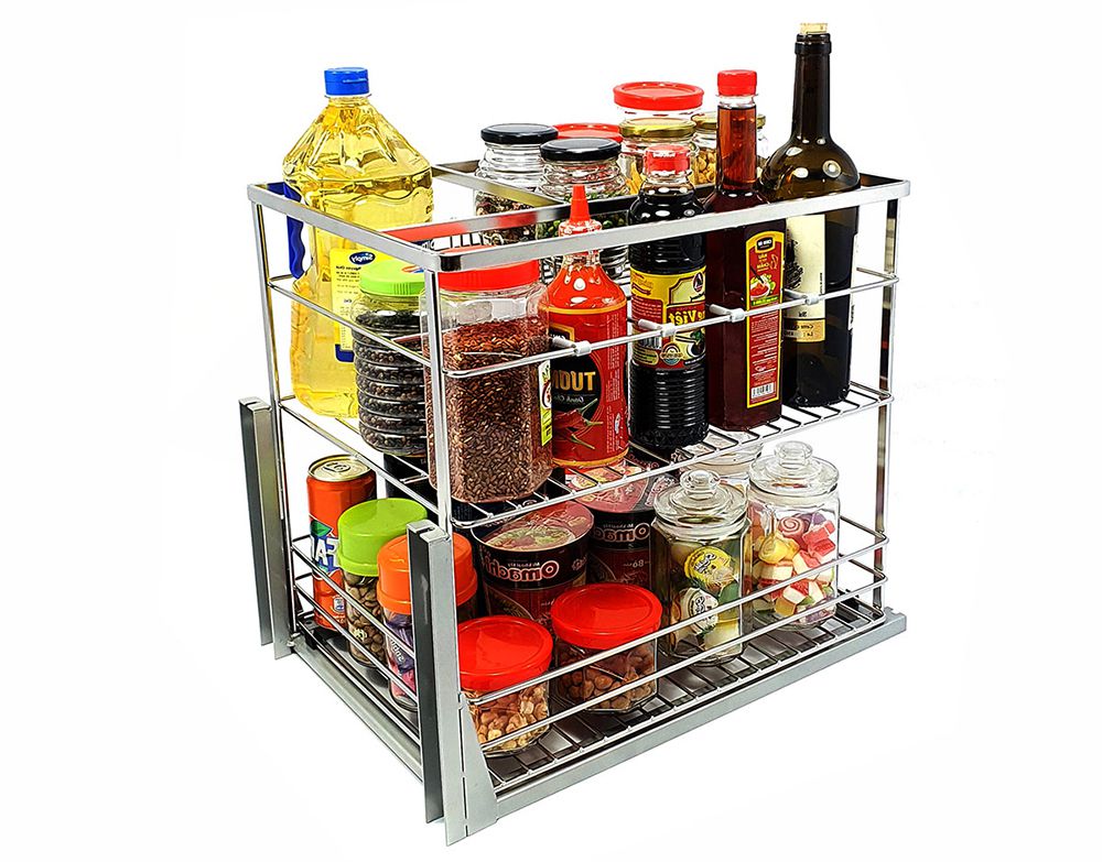 Kệ gia vị nan dẹt Inox Gerari DV.200 - Hàng chính hãng