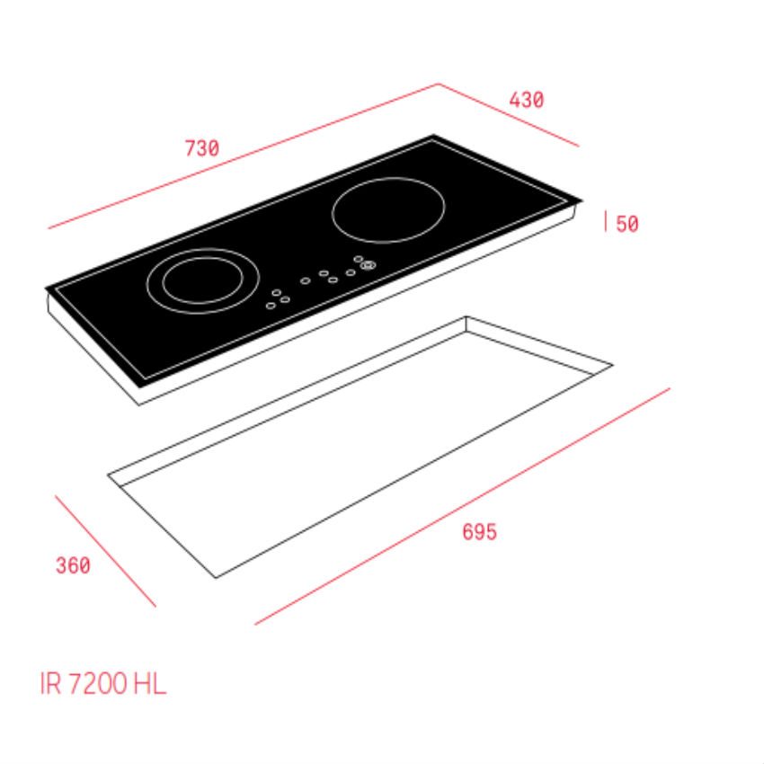 Bếp từ hồng ngoại Teka IZ-7200-HL - Hàng chính hãng