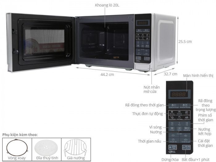 Lò vi sóng Sharp R-G272VN-S - Hàng chính hãng