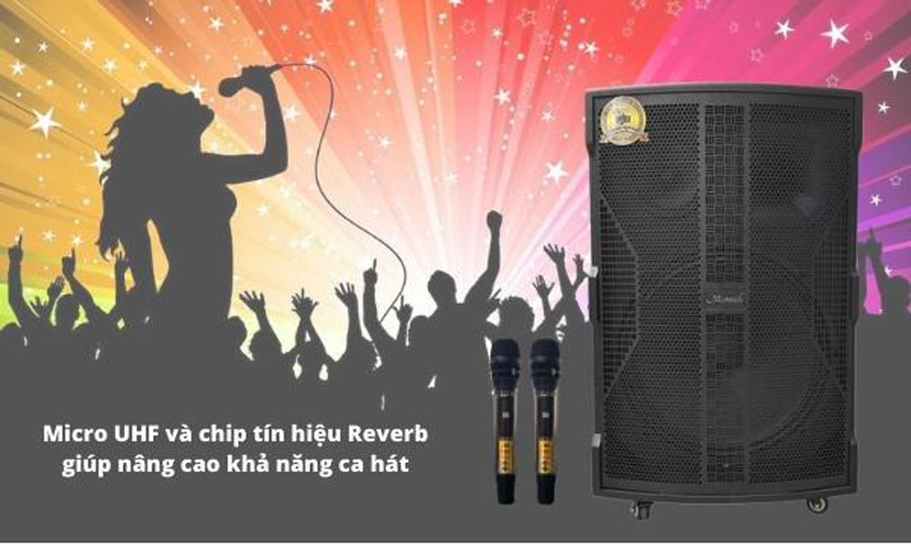 Loa karaoke di động Microtek F-1800 PRO - Hàng chính hãng