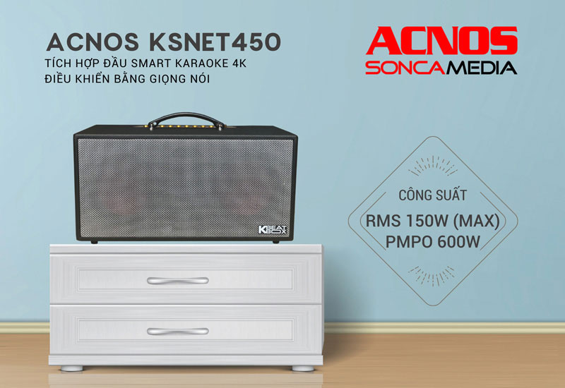 Loa xách tay di động Acnos KBeatBox KSNET450 - Hàng chính hãng