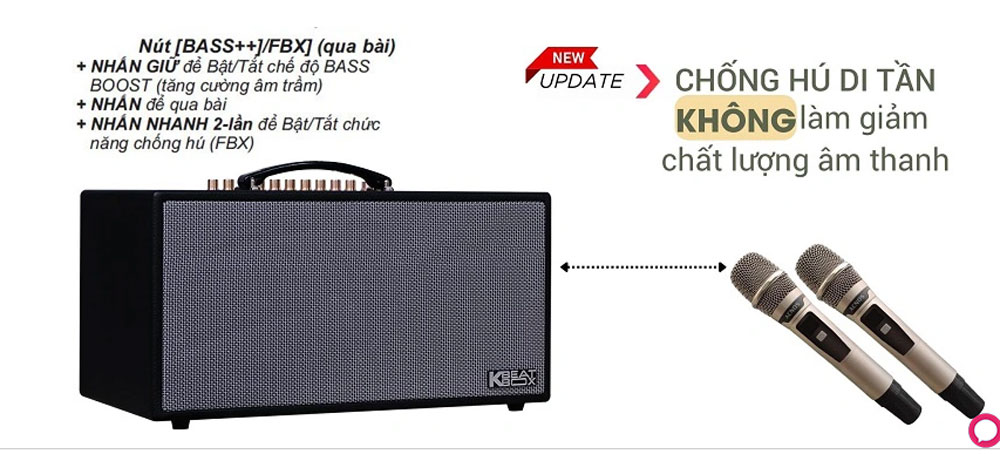 Loa karaoke Acnos CS450SR - Hàng chính hãng