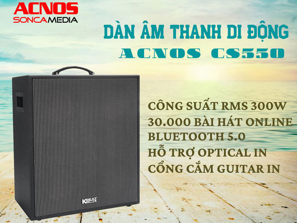 Loa xách tay Acnos CS550 - Hàng chính hãng