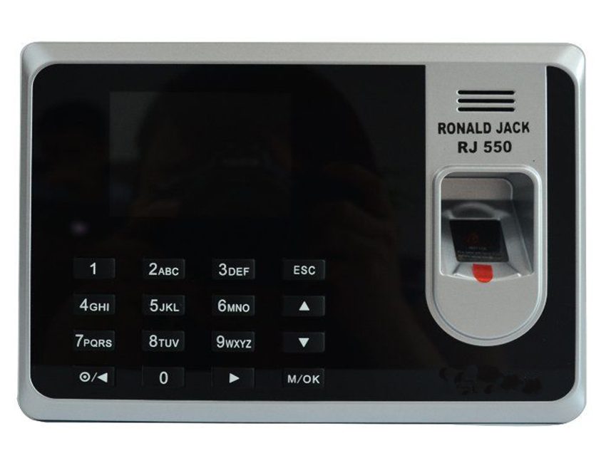 Máy chấm công vân tay thẻ giấy Ronald Jack RJ 550 - Hàng chính hãng